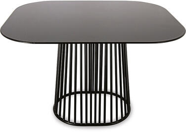 SUPPORT EN FIL MÉTALLIQUE BUFFET NOIR 307X253CM H 25CM