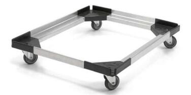 SOCLE 60X40CM POUR CONTENEUR TRAITEUR ROULETTES