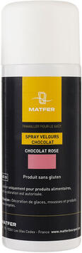 SPRAY POUR DÉCORS VELOURS EN CHOCOLAT VELOURS CHOCO ROSE 400 ML