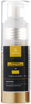 SPRAY POUDRE MÉTALLIQUE EN ATOMISEUR OR 10 G