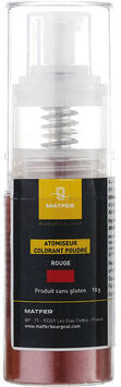SPRAY POUDRE MÉTALLIQUE EN ATOMISEUR ROUGE 10 G