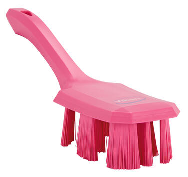 BROSSE A MAIN UST MANCHE COURT 26CM FIBRE DURE ROSE
