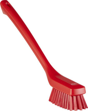 BROSSE ALIMENTAIRE MANCHE LONG 42CM FIBRE DURE ROUGE