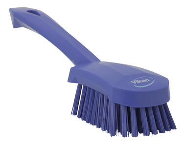 BROSSE A MAIN ALIMENTAIRE MANCHE 27CM FIBRE DURE VIOLET