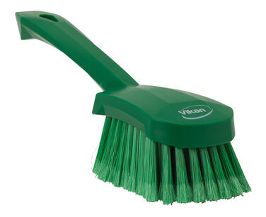 BROSSE A MAIN ALIMENTAIRE MANCHE 27CM FIBRE SOUPL/FLEURE VERT