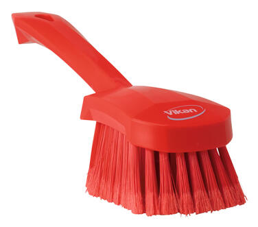 BROSSE A MAIN ALIMENTAIRE MANCHE 27CM FIBRE SOUPL/FLEUR ROUGE