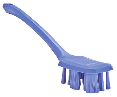 BROSSE A MAIN UST MANCHE LONG 39CM FIBRE DURE VIOLET