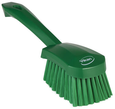 BROSSE A MAIN MANCHE COURT 27CM SOUPLE VERT
