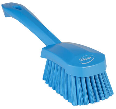 BROSSE A MAIN MANCHE COURT 27CM SOUPLE BLEU