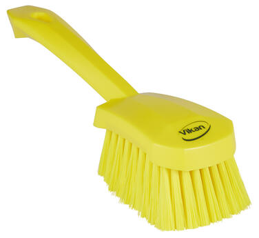 BROSSE A MAIN MANCHE COURT 27CM SOUPLE JAUNE