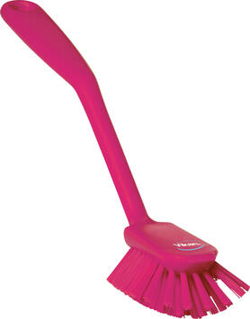 BROSSE A VAISSELLE ALIMENTAIRE 28CM FIBRE MEDIUM ROSE