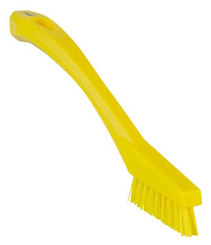 BROSSE ALIMENTAIRE 20CM FIBRE EXTRA DURE JAUNE