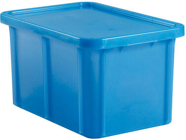 BACS HACCP AVEC COUVERCLE 600X400 HAUTEUR 23 CM 35 BLEU