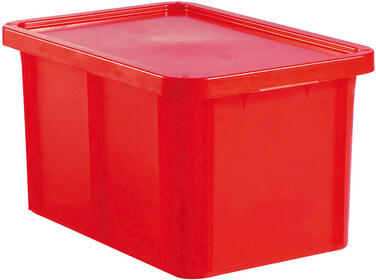 BACS HACCP AVEC COUVERCLE 600X400 HAUTEUR 33 CM 55 ROUGE
