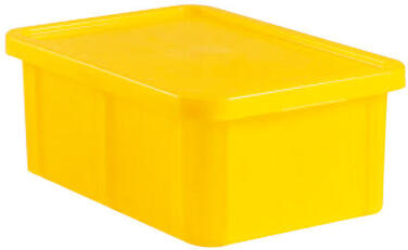 BACS HACCP AVEC COUVERCLE 600X400 HAUTEUR 33 CM 55 JAUNE