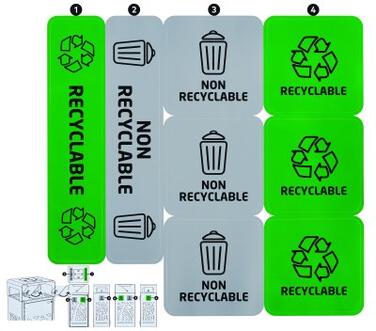 STICKERS TRI POUR CORBEILLE CYBEL X8