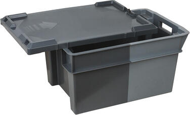 COUVERCLE BACS ALLER-RETOUR GERBABLES EMBOÎTABLES PLEINS BICOLORES 600X400