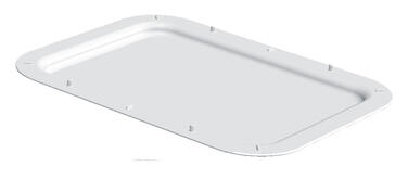 COUVERCLE DEMI BAC À DIVISEUSE 40X30 CM - 7 L - BLANC