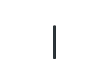 POTELET A SCELLER TENOR TETE BOMBEE GRIS ANTHRACITE