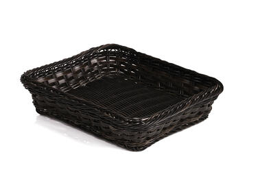 CORBEILLE À PAIN EN POLYPROPYLÈNE RECTANGLE NOIR 32,5 X 26,5 X 10 CM