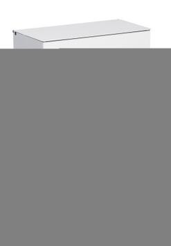 POUBELLE MURALE BLANKA 10L AVEC ETRIER BLANC