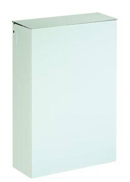 POUBELLE MURALE BLANKA 20L AVEC ETRIER BLANC