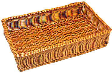 MANNE EN OSIER VERNIS 60 X 40 CM