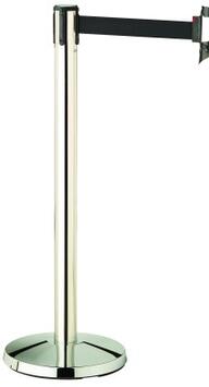 BARRIERES SUR SOCLE PACEO AVEC SANGLE RETRACTABLE 3M INOX X2