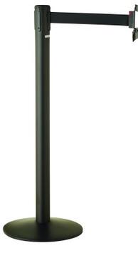 BARRIERES SUR SOCLE PACEO AVEC SANGLE RETRACTABLE 3M NOIR X2