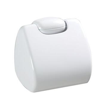 PORTE-ROULEAU PAPIER TOILETTE PLASTIQUE BLANC SANIPLA