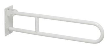 BARRE DE RELEVEMENT RELEVABLE 70CM INOX BLANC BISKA