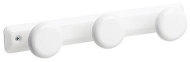 PATÈRE 3 TÊTES BLANC UTIL