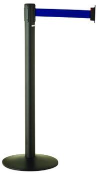 BARRIERES SUR SOCLE PACEO AVEC SANGLE RETRACTABLE 3M GRIS / BLEU X2