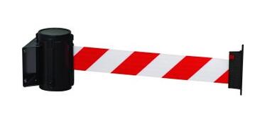 BARRIERE MURALE PACEO AVEC SANGLE RETRACTABLE 3M GRIS / ROUGE / BLANC
