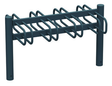 APPUI-VELOS CYCLO TENOR TETE BOMBEE 2X4 ARCS ANTHRACITE MAT