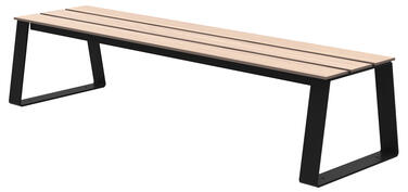 BANQUETTE A FIXER BALLADE EXTREME COMPACT HPL GRIS MANGANESE