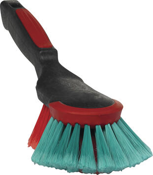BROSSE A MAIN ERGONOMIQUE 32CM FIBRES SOUPLES ET FLEUREES NOIR