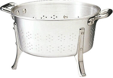 PASSOIRE EN ALUMINIUM À PIEDS ET À ANSES 28 CM
