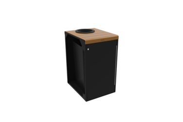 MEUBLE TRI SELECTIF 90L SERRURE ALITRI GRIS MANGA/MARRON