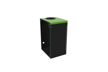 POUBELLE DE TRI AVEC SERRURE ALITRI 110L GRIS MANGANESE / VERT