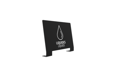 PLAQUE SIGNALETIQUE POUR POUBELLE DE TRI ALITRI LIQUIDES GRIS MANGANESE