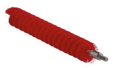 TETE ECOUVILLON POUR TIGE FLEXIBLE 200MM DIAMETRE 20MM FIBRE MEDIUM ROUGE