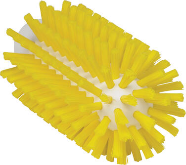BROSSE CYLINDRIQUE ALIMENTAIRE DIAMETRE 63MM FIBRE MEDIUM JAUNE