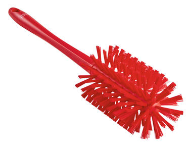 BROSSE CYLINDRIQUE ALIMENTAIRE MANCHE MOULE DIAMETRE 90MM FIBRE MEDIUM/DURE ROUGE