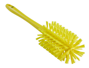 BROSSE CYLINDRIQUE ALIMENTAIRE MANCHE MOULE DIAMETRE 90MM FIBRE MEDIUM/DURE JAUNE