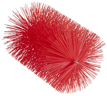 TETE ECOUVILLON POUR TIGE FLEXIBLE 210MM DIAMETRE 120MM FIBRE MEDIUM ROUGE