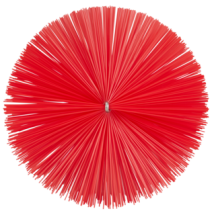 TETE ECOUVILLON POUR TIGE FLEXIBLE 120MM DIAMETRE 140MM FIBRE MEDIUM ROUGE