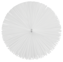 TETE ECOUVILLON POUR TIGE FLEXIBLE 120MM DIAMETRE 140MM FIBRE MEDIUM BLANC