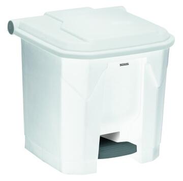 POUBELLE A PEDALE UTILO 30L BLANC / BLANC