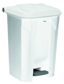 POUBELLE A PEDALE UTILO 80L BLANC / BLANC